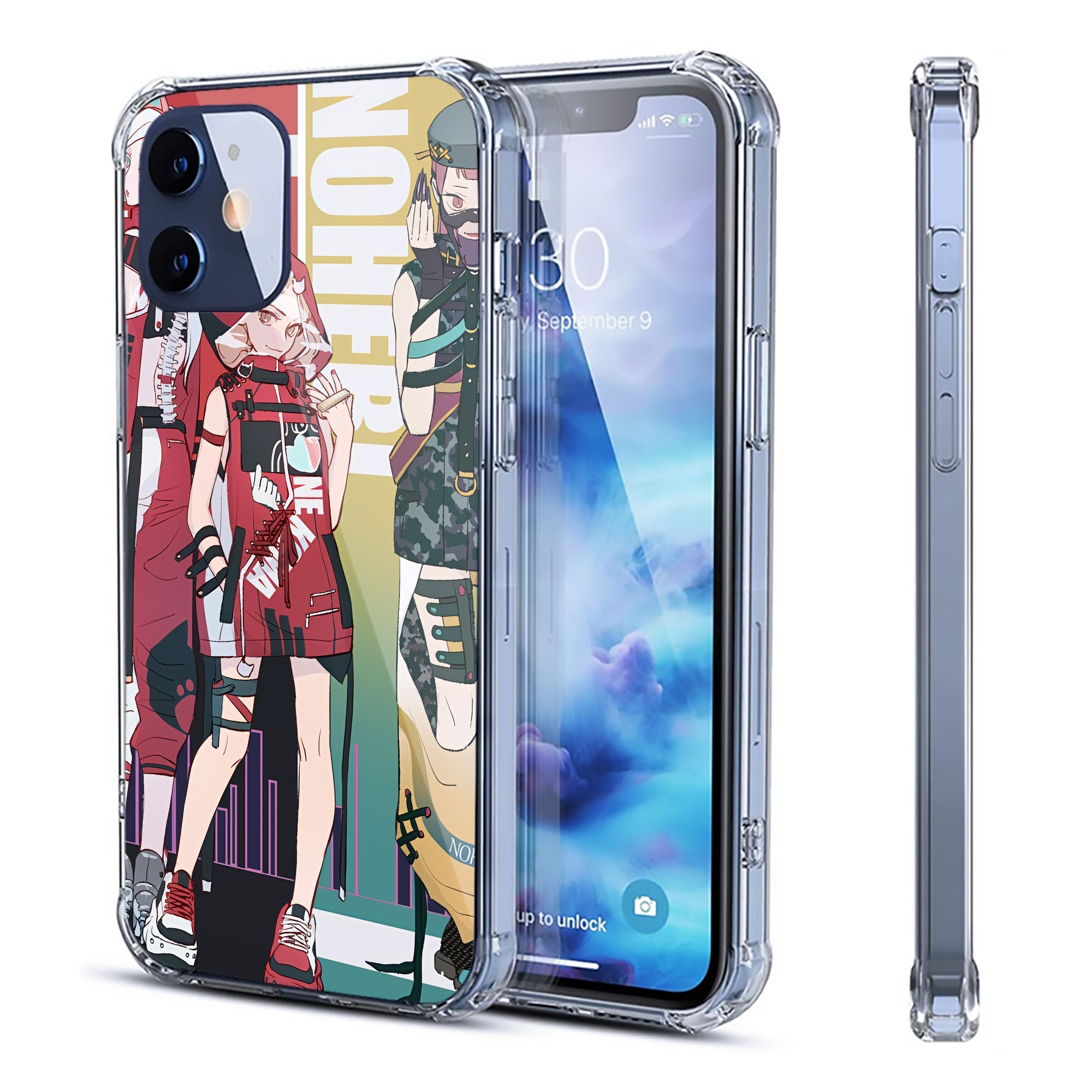 （画像用） ハイキュー!! Haikyu!! 【iPhone 12シリーズ対応】透明スマホケース（クリアソフトケース）